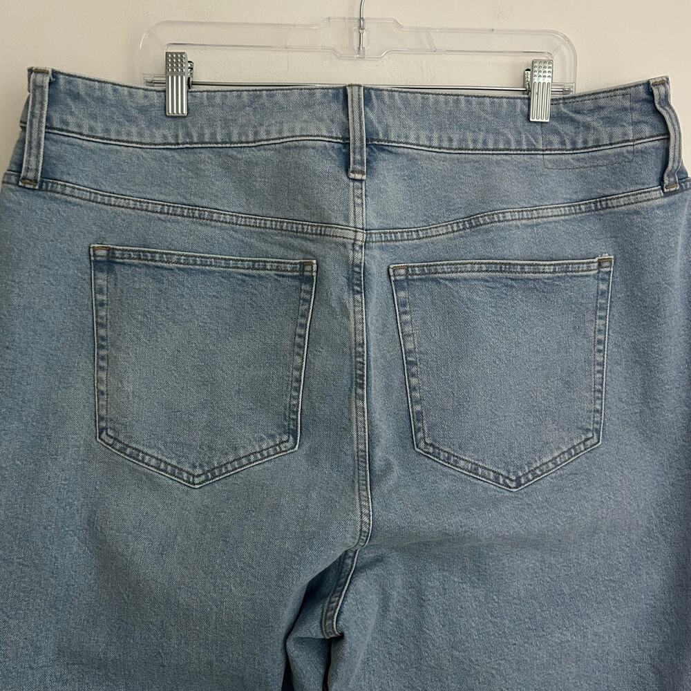 J. Crew Women's '96 Curvy Slim Wide Leg Denim Jeans Light Wash 35 New - Picture 6 of 10